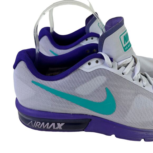 Nike Air Max Sequent 719916-504 Purple Teal Sneakers Lace Up Running Shoes sz 8 - Picture 12 of 16
